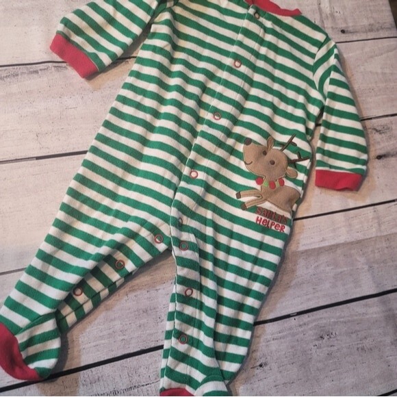 Carters Just One You 4 Piece  Holiday Sleepers  bundle Size 6months - Picture 12 of 16